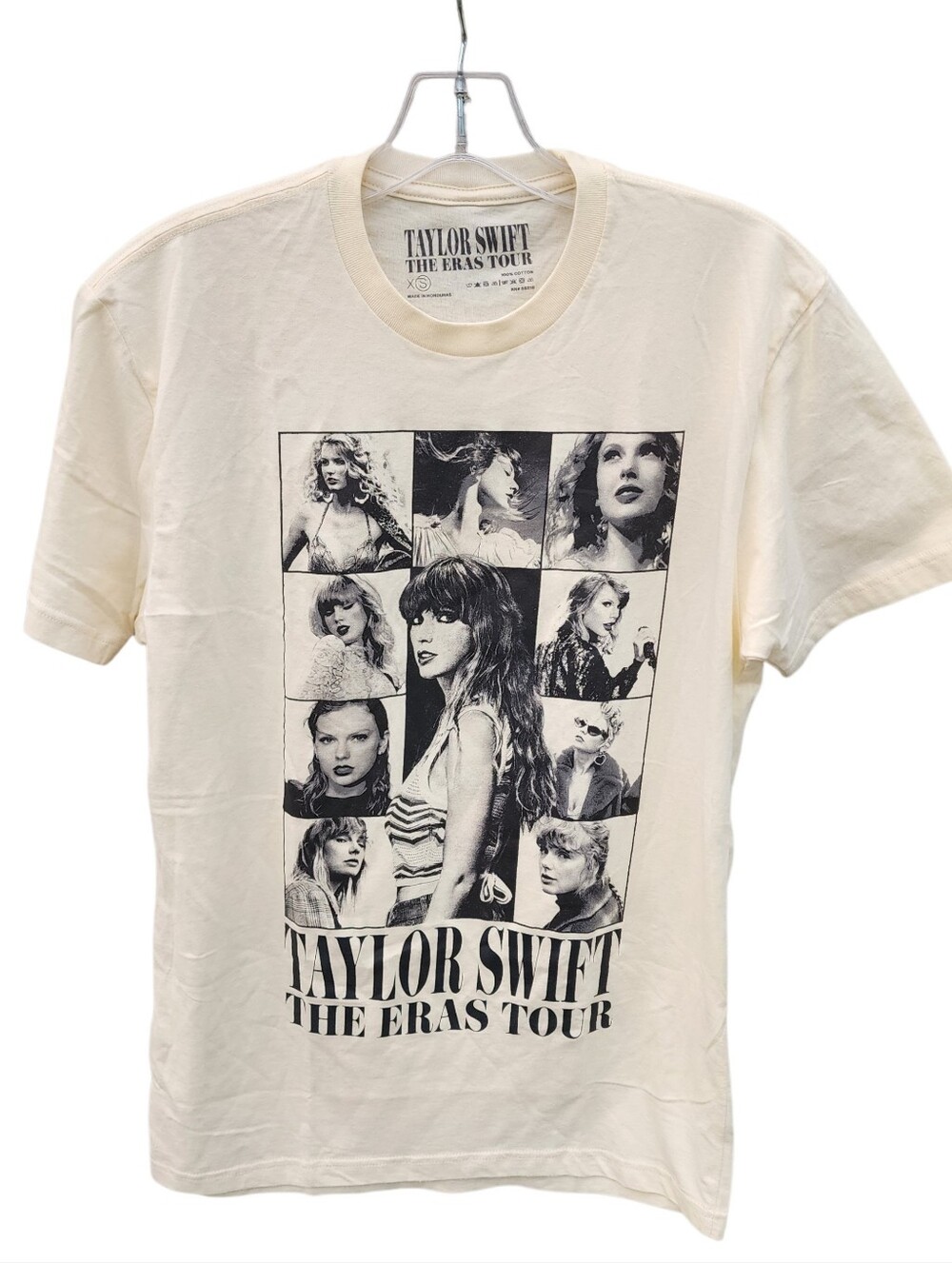 Taylor Swift Cream Graphic 'The Eras Tour' Collage Tee